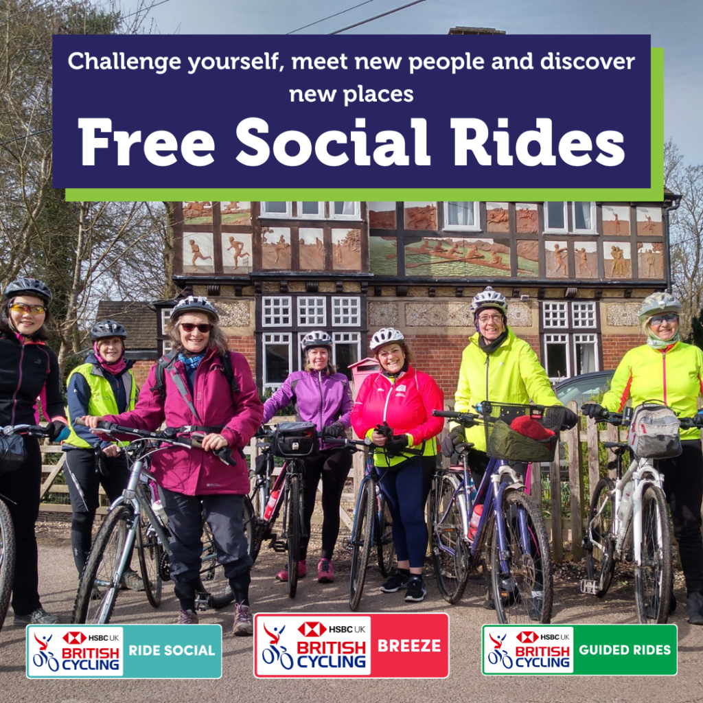 free guided social rides setting off from watford cycle hub